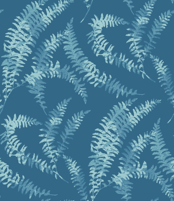 Обои 1838 Wallcoverings Capri Felci Azure 1905-125-02